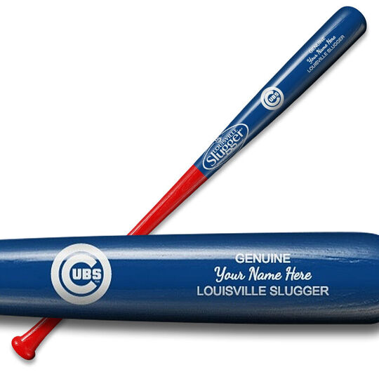 The Official Personalized Louisville Slugger with Chicago Cubs Logo